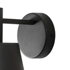 Aplique de pared Dunka, verde oliva, 1 luz, acero, altura 17 cm
