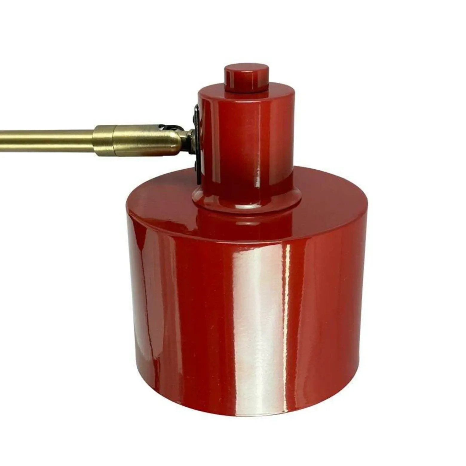 Aplique de pared Dyberg Larsen Ocean, rojo oscuro, saliente 30 cm