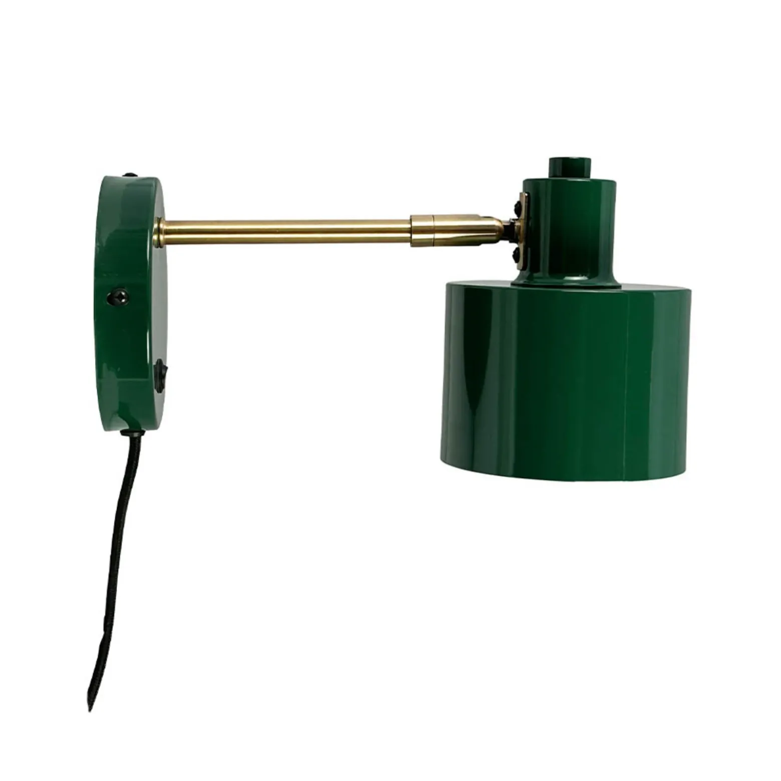 Aplique de pared Dyberg Larsen Ocean, verde oscuro, saliente 30 cm