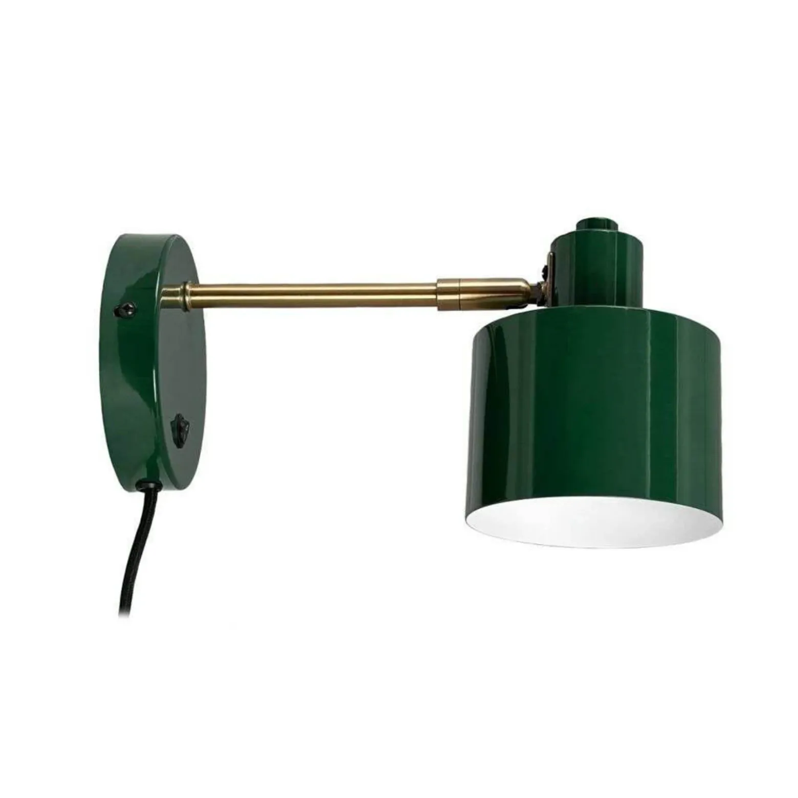 Aplique de pared Dyberg Larsen Ocean, verde oscuro, saliente 30 cm