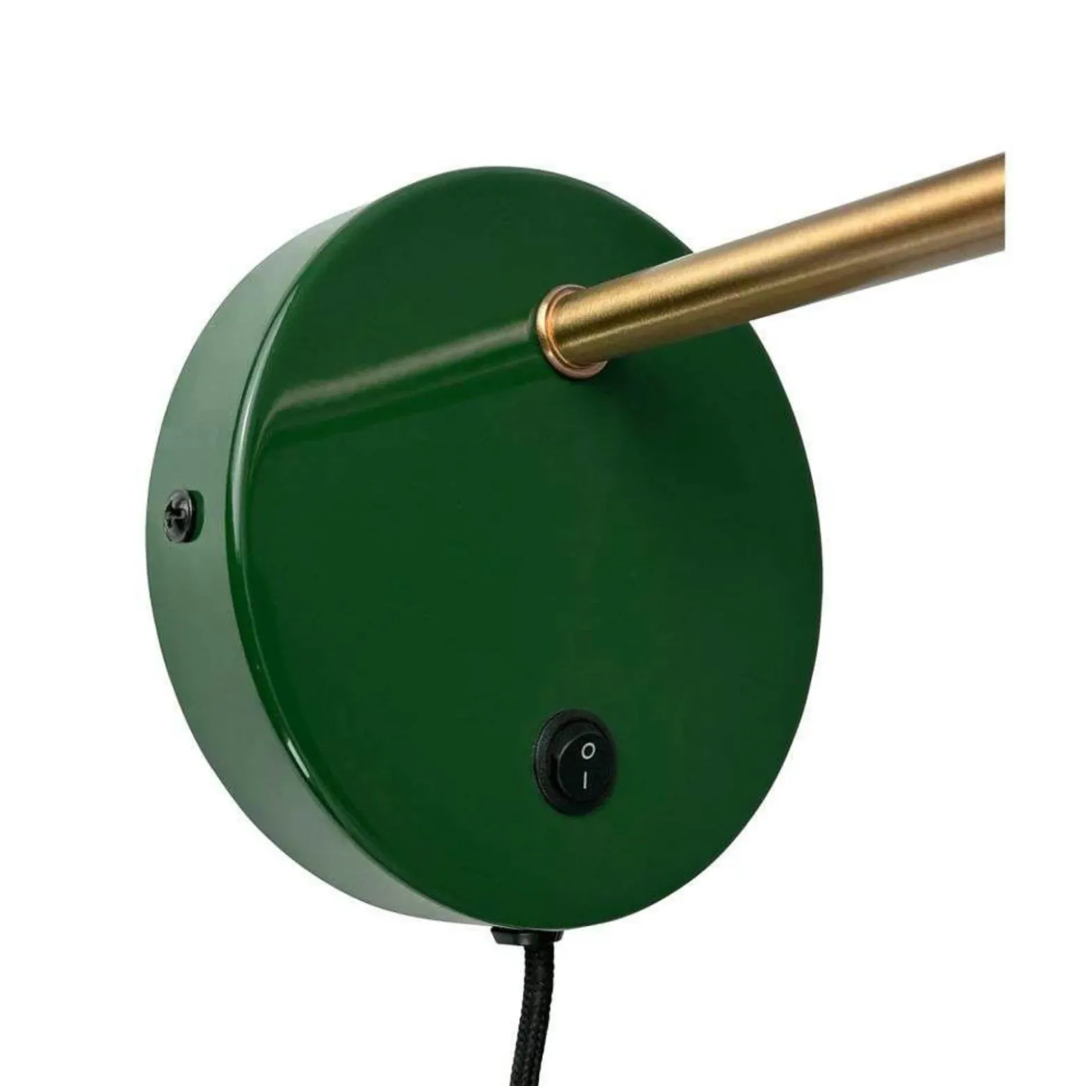 Aplique de pared Dyberg Larsen Ocean, verde oscuro, saliente 30 cm