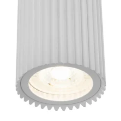 Aplique de pared DYNAMICS, blanca, altura 23 cm, metal, arriba/abajo