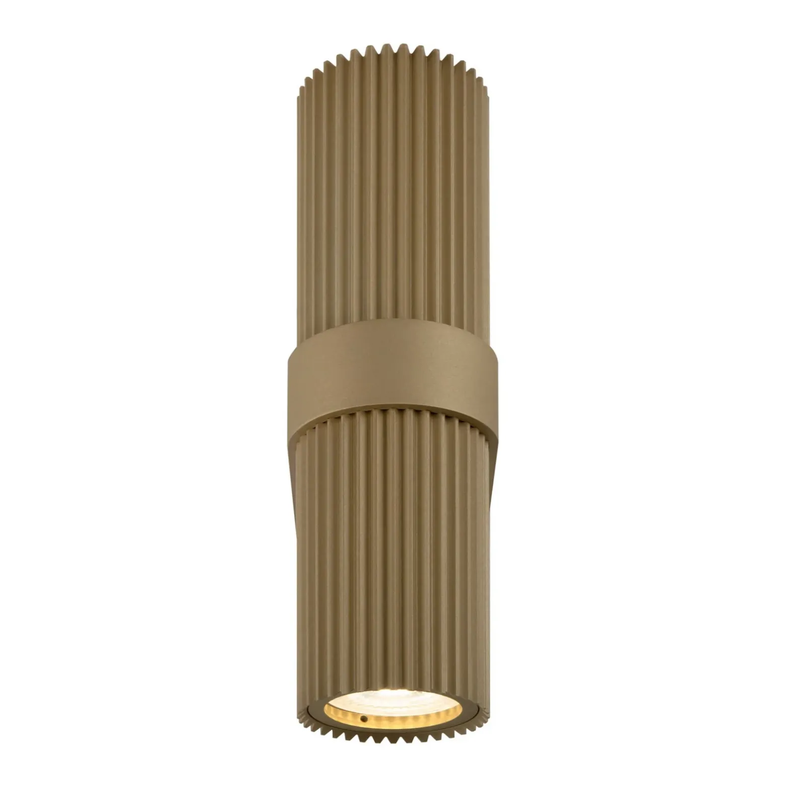 Aplique de Pared DYNAMICS, color dorado, altura 23 cm, metal arriba/abajo