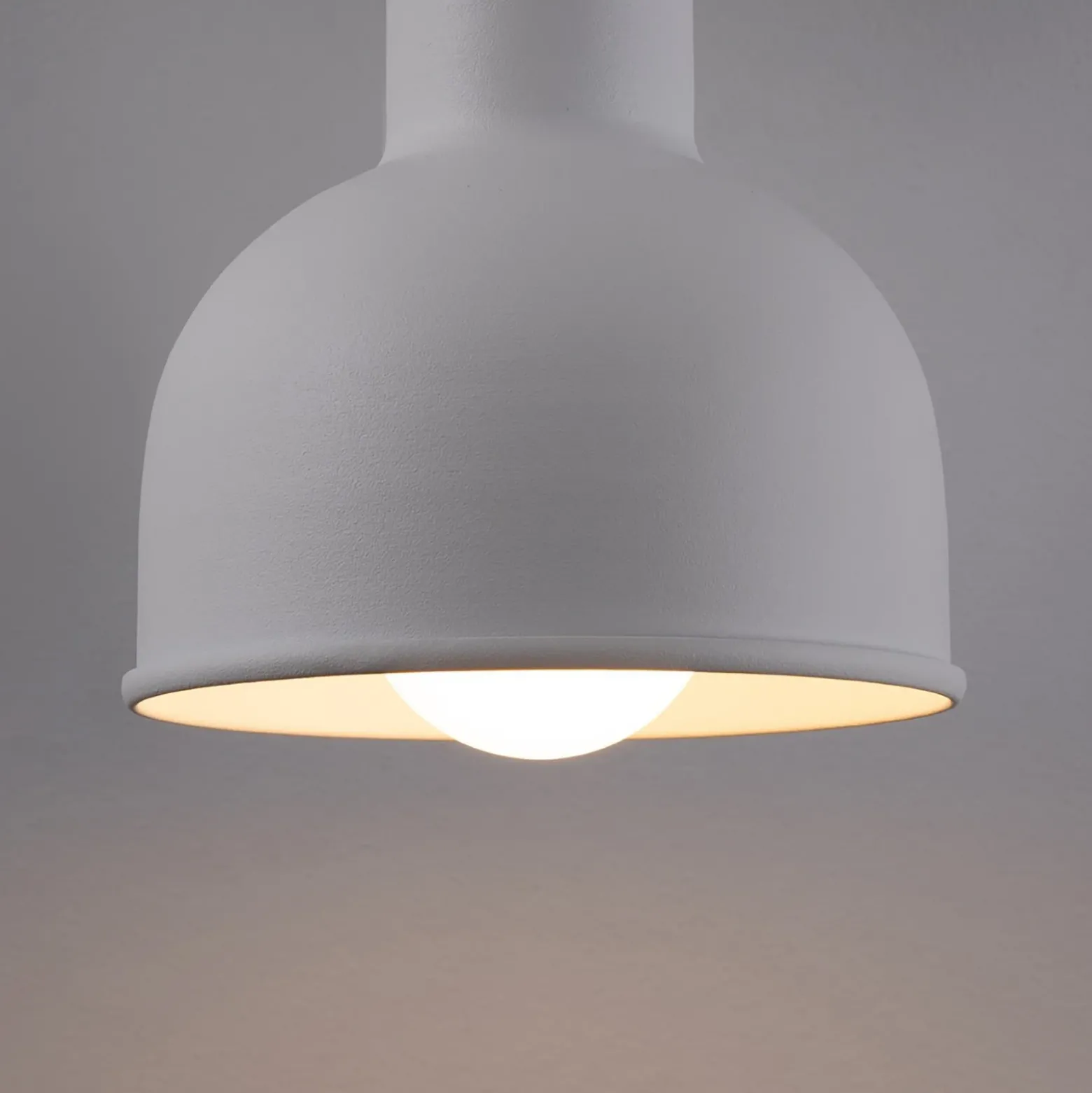 Aplique de pared Elba, blanco, metal, Ø 19 cm, E27