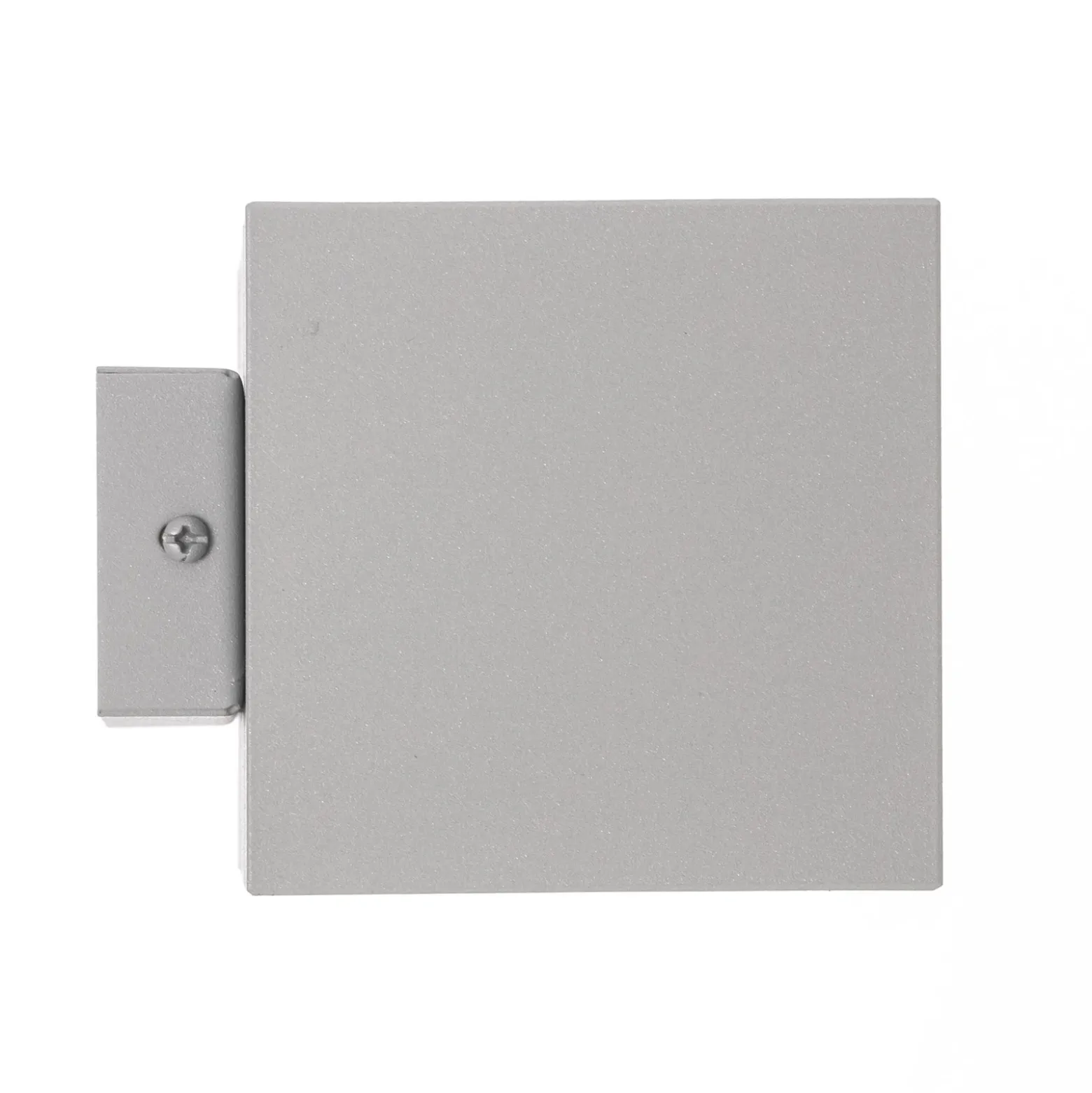 Aplique de pared Elestren, gris, 20 cm de ancho