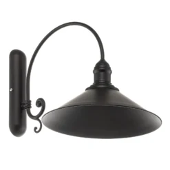 Aplique de pared Elmo, lacado en negro