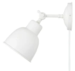 Aplique de pared Emoti, beige, 1 luz, acero, Ø 10 cm