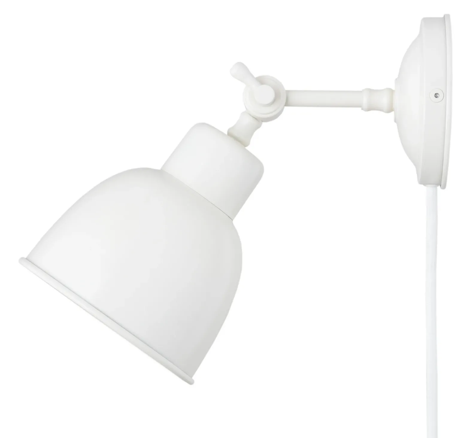 Aplique de pared Emoti, beige, 1 luz, acero, Ø 10 cm