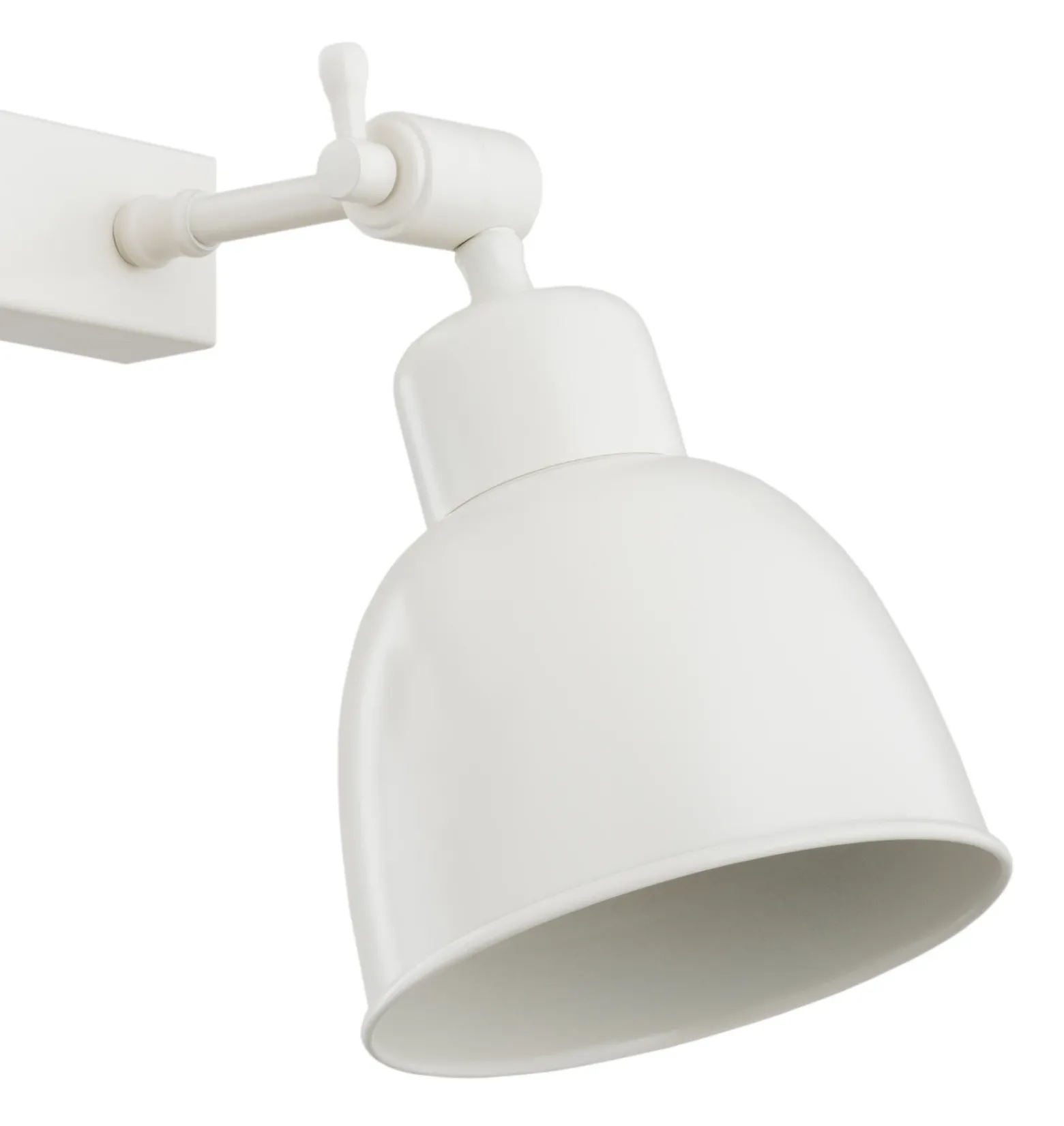 Aplique de pared Emoti, beige, 2 luces, acero, longitud 27 cm