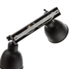 Aplique de pared Emoti, 2 luces, negro