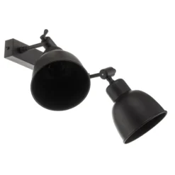 Aplique de pared Emoti, 2 luces, negro