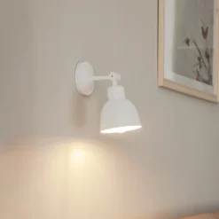 Aplique de pared Emoti, 1 luz, blanco