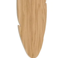 Aplique de pared Envostar Lehti, forma de hoja, madera clara, 51 x 18 cm