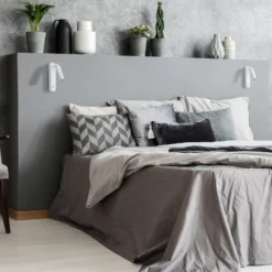 Aplique de pared Enzo Long, blanco, metal, 22 cm, regulable, G9