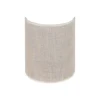 Aplique de pared Euluna de yute, blanco/crudo, semicircular, altura 24 cm