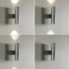 Aplique de pared Euluna Marion, 2 luces, cromado