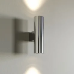 Aplique de pared Euluna Marion, 2 luces, cromado