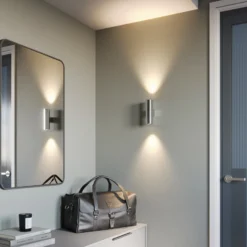 Aplique de pared Euluna Marion, 2 luces, cromado