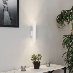 Aplique de pared Eye Cut, blanco