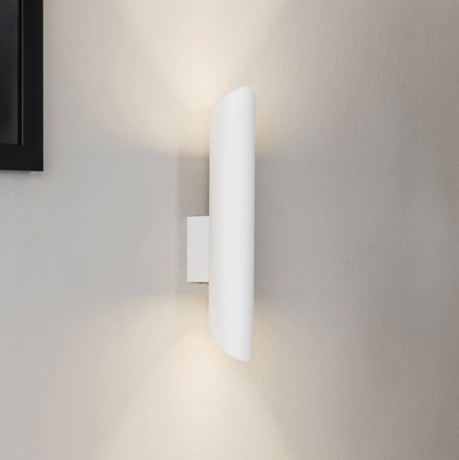Aplique de pared Eye Cut, blanco