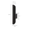 Aplique de pared Eye Cut, negro