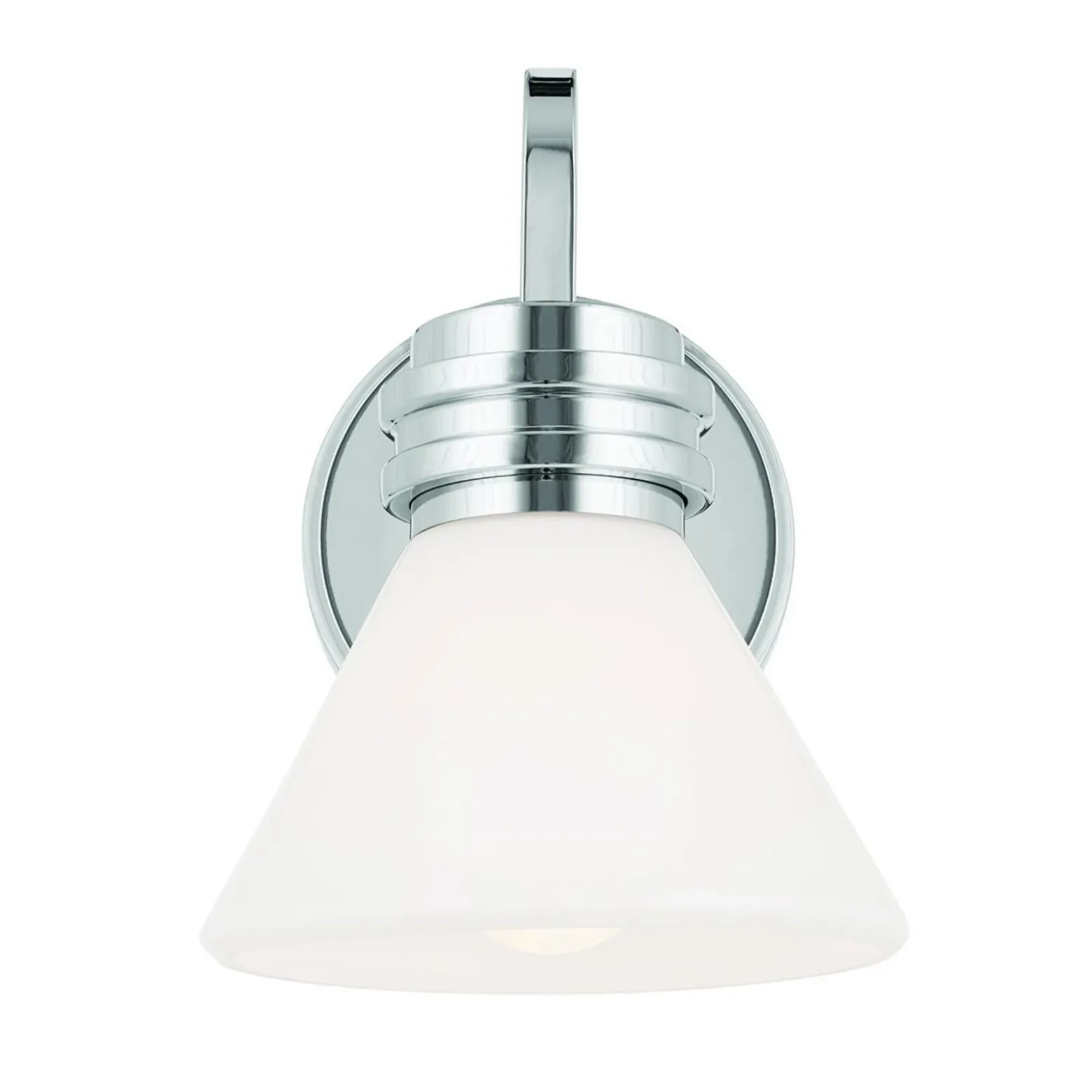 Aplique de pared Farum 1, color cromo, acero, cristal, G9