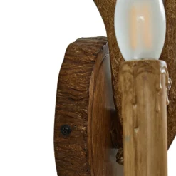 Aplique de pared Fibi de Lindby, marrón, asta, 2 luces, E14