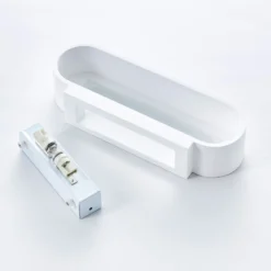 Aplique de pared Fioni de Lindby, blanco, yeso, G9, 6,5 cm, se puede pintar