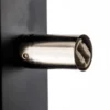 Aplique de pared Fold con pantalla curvada en negro