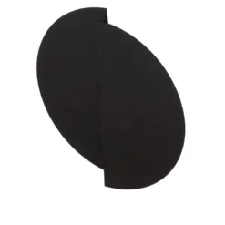 Aplique de pared forma 9, 28 cm x 32 cm, negro