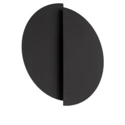 Aplique de pared forma 9, 28 cm x 32 cm, negro