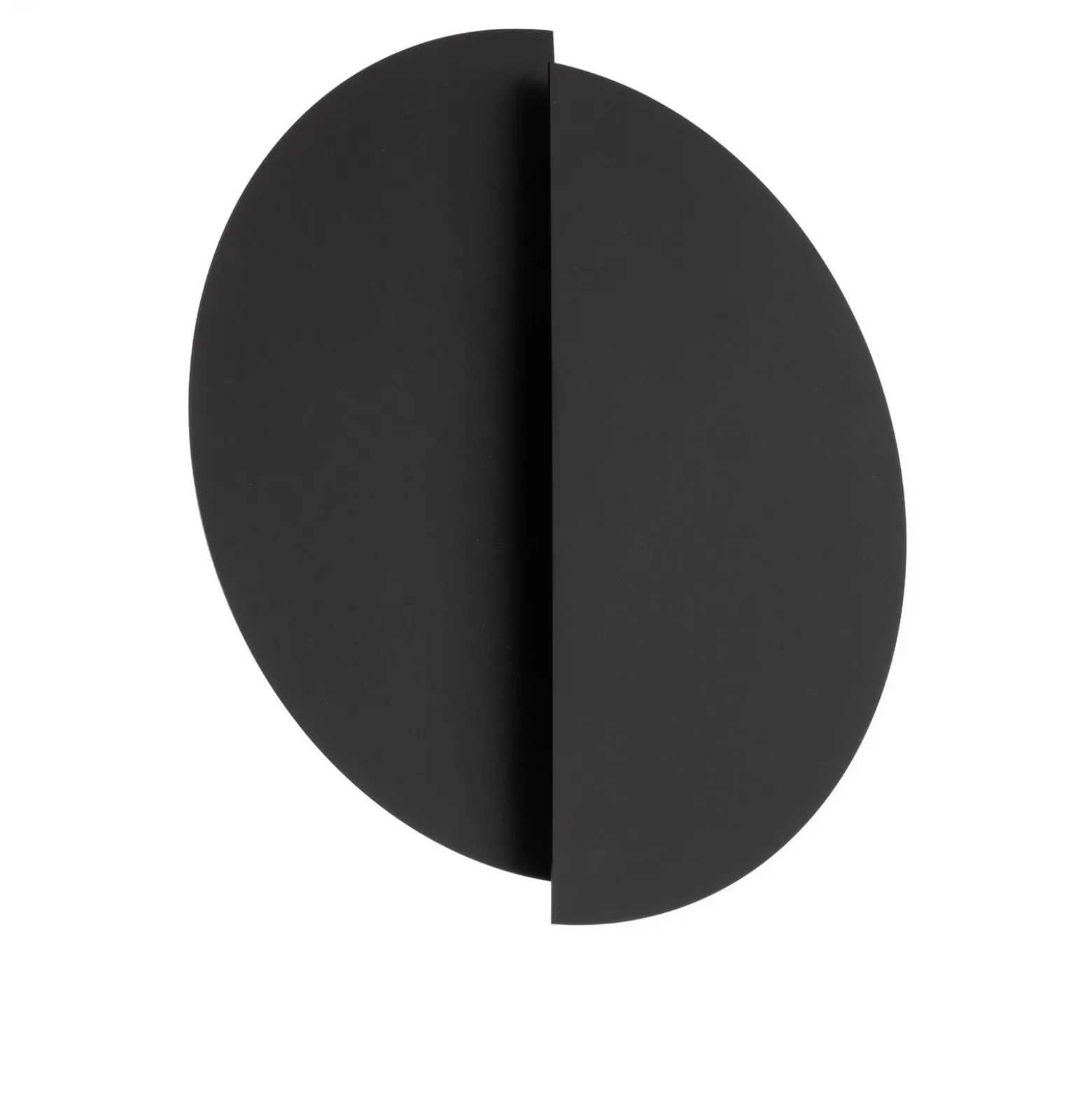 Aplique de pared forma 9, 28 cm x 32 cm, negro