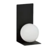 Aplique de pared forma 5, 15 cm x 30 cm, negro/ópalo