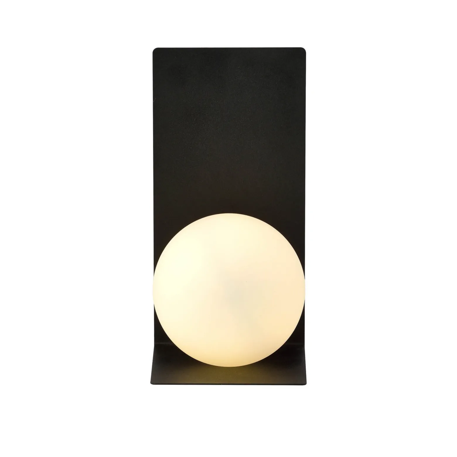 Aplique de pared forma 5, 15 cm x 30 cm, negro/ópalo