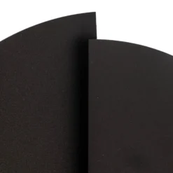 Aplique de pared forma 9, 28 cm x 32 cm, negro