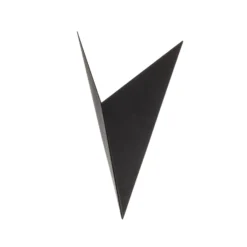 Aplique de pared forma 4, negro, 19 x 30 cm