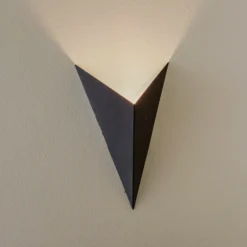 Aplique de pared forma 4, negro, 19 x 30 cm