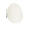 Aplique de pared Foscarini Gregg piccola, blanco, IP44, cristal