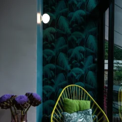 Aplique de pared Foscarini Gregg piccola, blanco, IP44, cristal