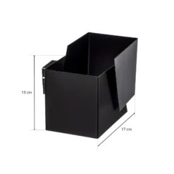 Aplique de pared Frost con forma angular, negro
