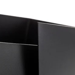 Aplique de pared Frost con forma angular, negro