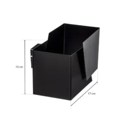 Aplique de pared Frost con forma angular, negro