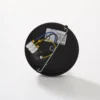Aplique de pared Gama en negro con bola de cristal