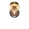 Aplique de pared Globen Lighting ART DECO, latón/gris Ø 16 cm IP44