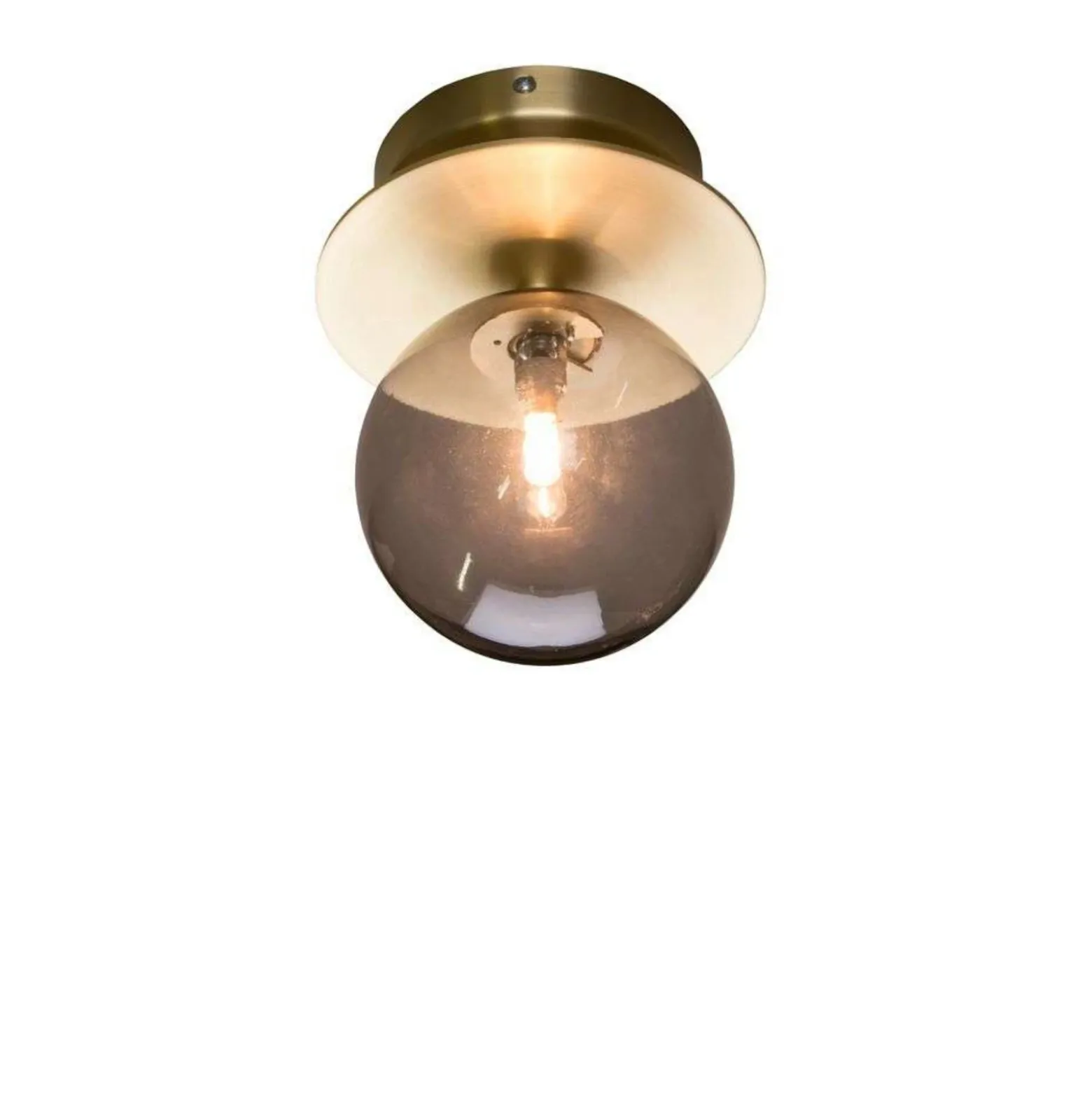 Aplique de pared Globen Lighting ART DECO, latón/gris Ø 16 cm IP44