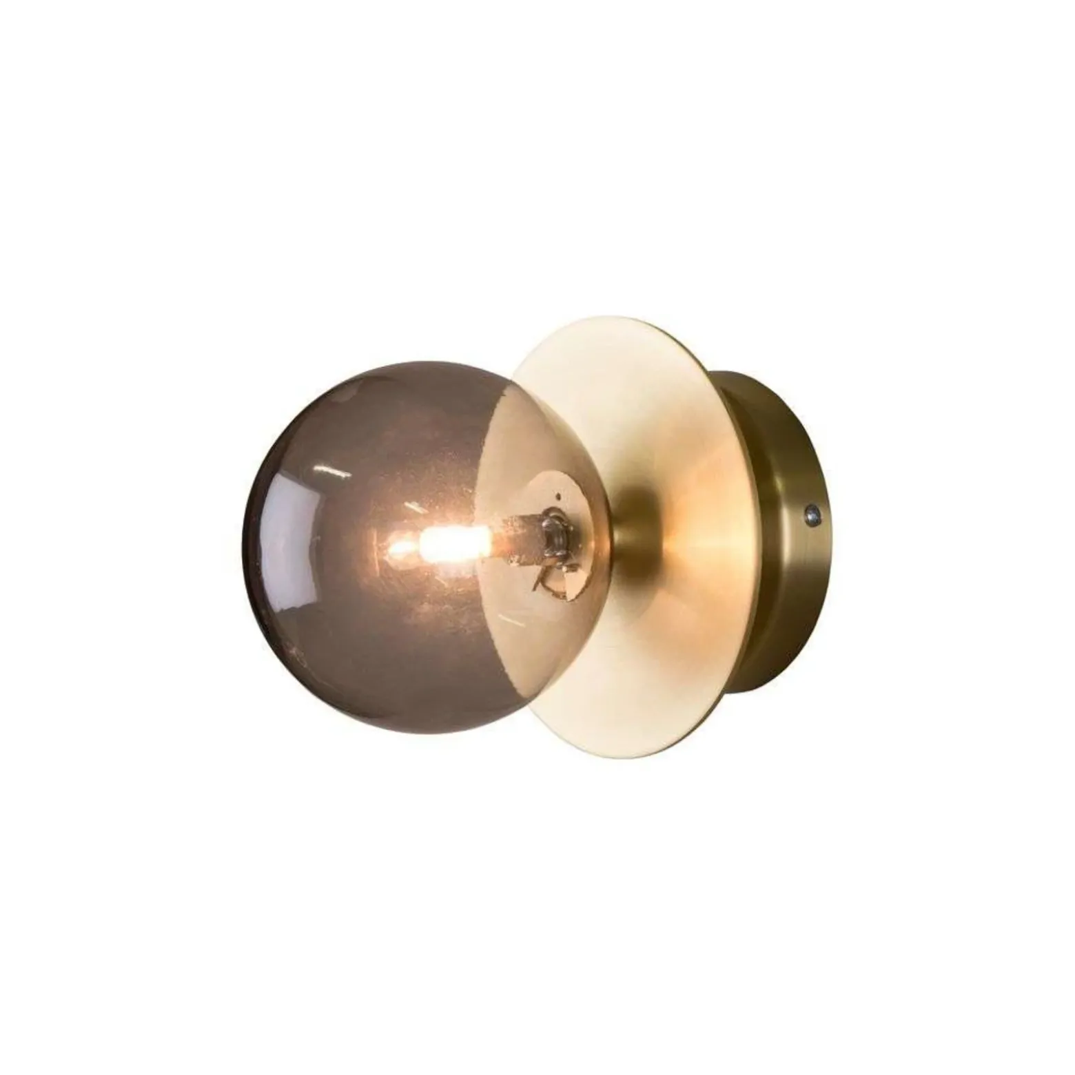 Aplique de pared Globen Lighting ART DECO, latón/gris Ø 16 cm IP44