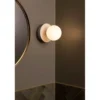 Aplique de pared Globen Lighting ART DECO, blanco/blanco, Ø 16 cm, IP44