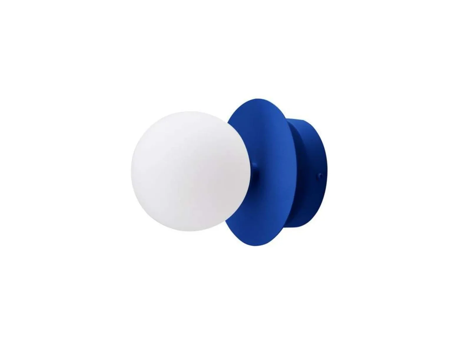 Aplique de pared Globen Lighting ART DECO, azul/blanca, Ø 16 cm, IP44