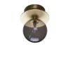 Aplique de pared Globen Lighting ART DECO, latón/gris Ø 16 cm IP44