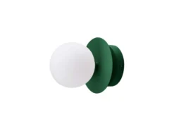 Aplique de pared Globen Lighting ART DECO, verde/blanco, Ø 16 cm, IP44